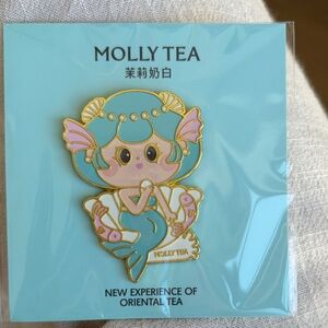 MOLLY TEA mermaid pin and magnet